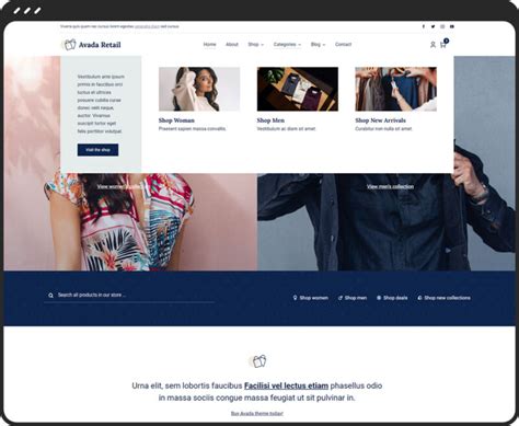 Mega Menu Builder – Avada Website Builder.